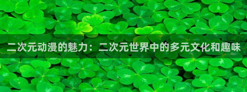 漫画之家重生之道：二次元动漫的魅力：二次元世界中的多元文化和趣味