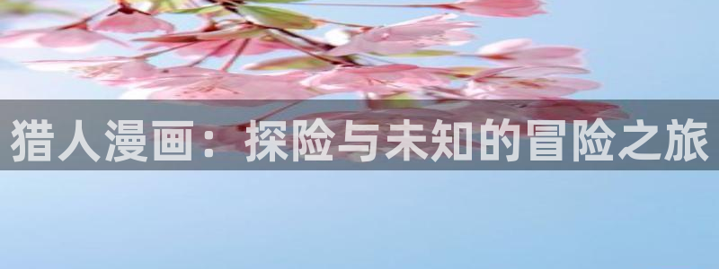 漫画之家重生之道：猎人漫画：探险与未知的冒险之旅