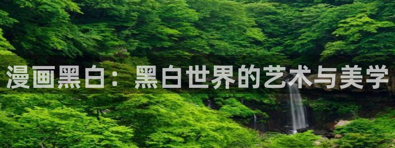 一拳超人漫画之家：漫画黑白：黑白世界的艺术与美学